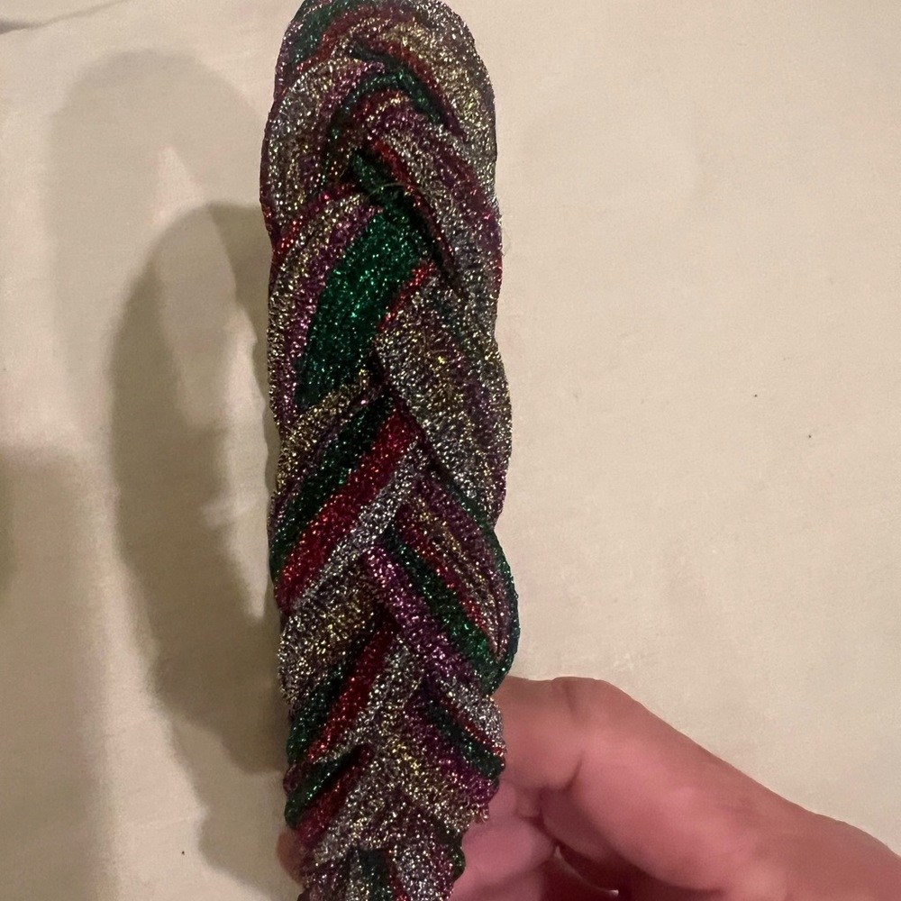 Mardi Gras ready!!Brianna Cannon Headband with Multicolor Glitter